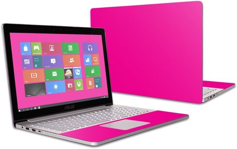 غلاف MightySkins متوافق مع Asus ZenBook Pro UX501VW مقاس 15.6 بوصة (2016) غلاف لاصق صلب وردي فاقع in Kuwait