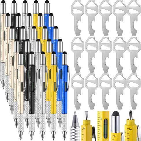 Yeaqee 30 Pcs Valentines Multi Tool Gifts for Men 6 in 1 Screwdriver Multi Tool Pens with Stainless Steel Keychain Multi-function Pens Bulk Valentines Men Gifts for Dad Husband Employee in Saudi Arabia