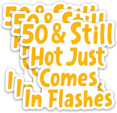 (3pcs) Not a Day Over Fabulous Stickers, Funny Birthday Sticker Gifts for Mom Wife Sister Daughter Best Friend, Fabulous Quote Vinyl Decal for Laptop Water Bottle Scrapbook, 3" x 1.7" in Saudi Arabia
