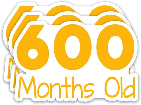 (3 قطع) ملصق Hello 50 لعيد الميلاد Cheers to 50 عامًا من الفينيل المقاوم للماء لهدايا عيد الميلاد الخمسين، وزجاجات المياه، وسجلات القصاصات، والمجلات، 3 × 2.6 بوصة in Kuwait