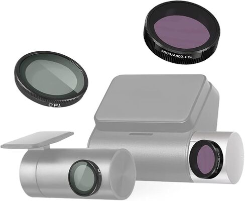 عدسة فلتر CPL لكاميرا 70mai Dash Cam A800S/A500S/A510/A200/Lite2 D10/Lite D08 - مستقطب دائري مضاد للوهج، رؤية ليلية محسنة وانعكاسات أقل in Kuwait