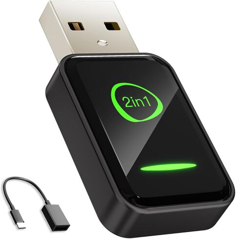 Mini Wireless CarPlay Adapter for Apple iPhone iOS 10+,No Delay & Fast, Plug & Play, Multi-User Seamless Connection for Convert Wired to Wireless Carplay Dongle for 2016+ Cars, USB-A/Type-C Port in Saudi Arabia