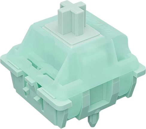 مفاتيح لوحة المفاتيح الخطية Gateron باللون الأخضر النعناعي، 5 دبابيس مسبقة التشحيم 22 مم زنبركية مزدوجة المرحلة RGB LED 55gf للوحة المفاتيح الميكانيكية MX (108 قطعة) in Kuwait