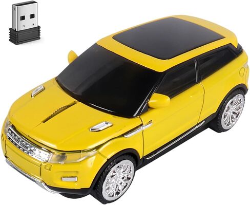ماوس لاسلكي لطيف لفئران السيارة، أبيض قابل للحمل، فئران ممتعة ورائعة، ماوس USB مضحك لأجهزة الكمبيوتر المحمول والكمبيوتر اللوحي ماك بوك للأطفال والبنات والصبيان والنساء والرجال والأم والأب والأيدي الصغيرة للسفر والمكتب والمدرسة in Kuwait