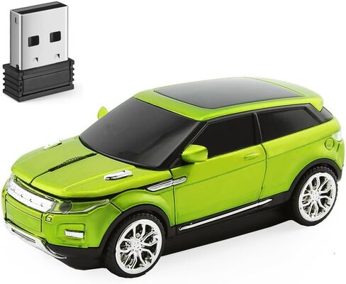 ماوس لاسلكي لطيف لفئران السيارة، أبيض قابل للحمل، فئران ممتعة ورائعة، ماوس USB مضحك لأجهزة الكمبيوتر المحمول والكمبيوتر اللوحي ماك بوك للأطفال والبنات والصبيان والنساء والرجال والأم والأب والأيدي الصغيرة للسفر والمكتب والمدرسة in Kuwait