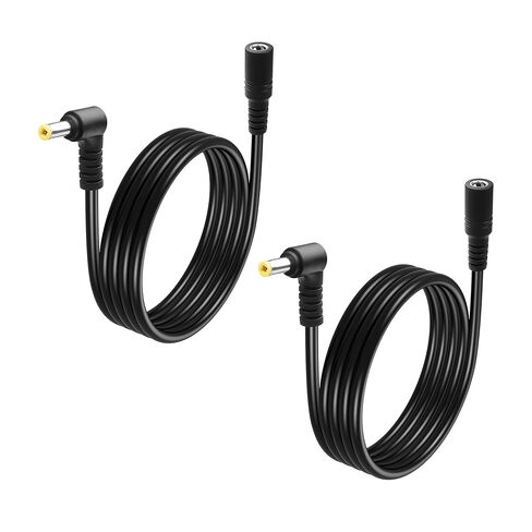 GINTOOYUN 2 قطعة DC5525 كابل تمديد لكاميرا الأمان، شريط إضاءة LED وما إلى ذلك (1 متر/3.2 قدم) (2 متر/6.5 قدم) in Saudi Arabia