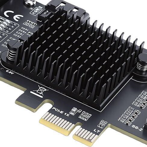 EBTOOLS PCIe إلى محول ATA التسلسلي، بطاقة توسيع 2 منفذ SFF8087 إلى 9 منافذ مع شريحة RTL9101، لخادم سطح المكتب NAS 10 11 in Saudi Arabia