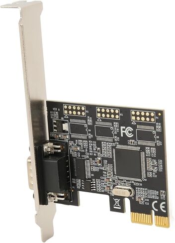 Acouto HighSpeed PCIe X1 RS232 Serial Adapter Card - Single Port Converter for, DOS with Design and Easy Installation in Saudi Arabia