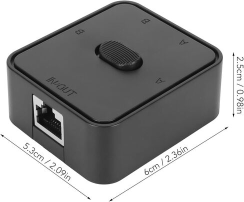 موزع إيثرنت جيجابت 1 إلى 2، 2 في 1 خارج 1 في 2 خارج شبكة إيثرنت، محول موسع PoE بسرعة 1000 ميجابت في الثانية RJ45 لكابل Cat5/5e/6/7/8 in Kuwait