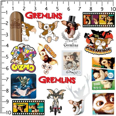 مجموعة متنوعة من الملصقات الفاخرة الكبيرة من الفينيل 50 قطعة من Gremlins - ملصقات مقطوعة بالقالب لأجهزة الكمبيوتر المحمول وزجاجة المياه والكمبيوتر اللوحي والاستخدام الداخلي والخارجي in Saudi Arabia
