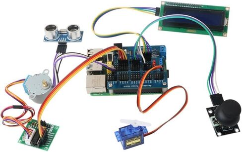 لوحة توسيع المستشعر لـ Raspberry Pi، قبعة IO Shield مع 8-Ch ADC، مدخل واسع الجهد (5-36 فولت)، طاقة مستشعر قابلة للتحويل 3.3 فولت/5 فولت، وحدة اندلاع لوحة توسيع GPIO in Kuwait