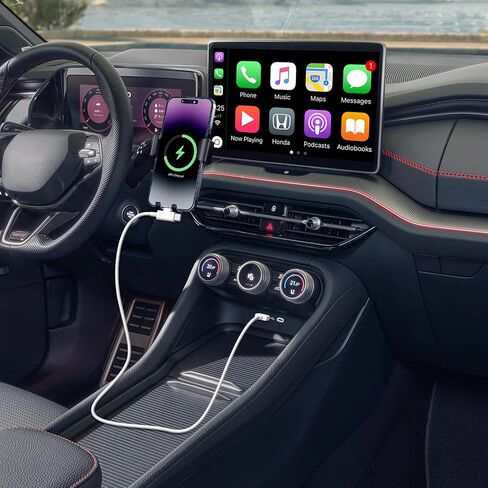 كابل Carplay للسيارة لهاتف iPhone 17/16/15/14/13/12 USB A إلى USB C & Lightning، سلك شاحن سريع، متوافق مع iPhone/iPad/Air/Mini/Pro Max/Plus/Galaxy/Pixe، شحن السيارة USB إلى Lightning & Type-C in Kuwait