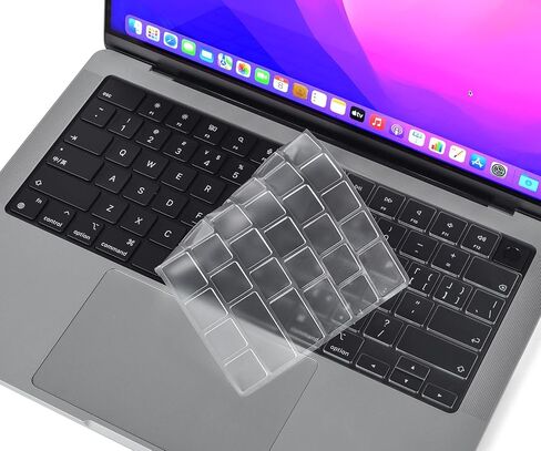 غطاء لوحة المفاتيح الفاخر وقطعتين من غطاء حماية لوحة التتبع لجهاز MacBook Air 13.6 بوصة M2 موديل A2681 2023 2022 in Kuwait