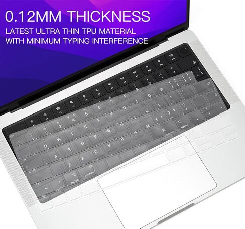 غطاء لوحة المفاتيح الفاخر وقطعتين من غطاء حماية لوحة التتبع لجهاز MacBook Air 13.6 بوصة M2 موديل A2681 2023 2022 in Kuwait