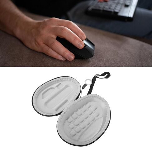 Jectse Portable Mouse Case Travel Mouse Case Hard for MX Master 3 2S with Shockproof EVA Nylon Material Hand Rope in Saudi Arabia