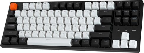 Keychron C1 Wired Mechanical Keyboard TKL, RGB Backlit with Double-Shot ABS Keycaps, 87 Keys Hot-Swappable Pre-lubed Tactile Switch Compatible with Mac Windows in Saudi Arabia