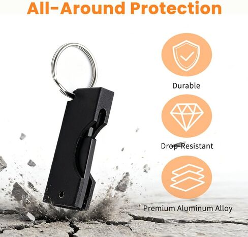  Aluminum Protective Carrying Case fits for Yubikey 5 NFC/5C NFC (Black - for Yubikey 5C NFC) in Saudi Arabia