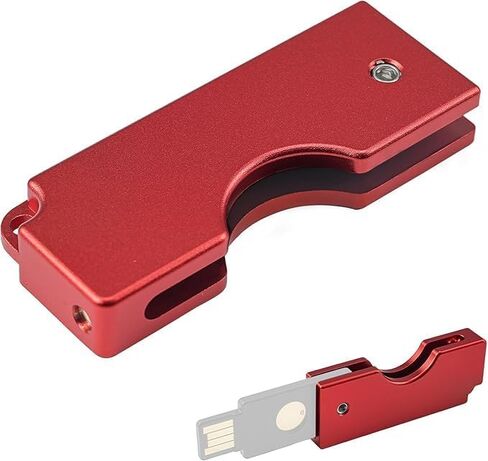  Aluminum Protective Carrying Case fits for Yubikey 5 NFC/5C NFC (Black - for Yubikey 5C NFC) in Saudi Arabia
