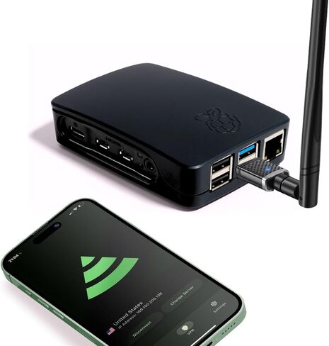 Pyramid Pi 4000 (Raspberry Pi Powered) Superfast VPN Travel Router | Dual-Band Portable WiFi Router for Travel, OpenWrt Open Source, AdGuard Built-in, RV/Business/Cruise in Saudi Arabia