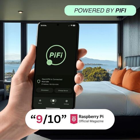 Pyramid Pi 4000 (Raspberry Pi Powered) Superfast VPN Travel Router | Dual-Band Portable WiFi Router for Travel, OpenWrt Open Source, AdGuard Built-in, RV/Business/Cruise in Saudi Arabia