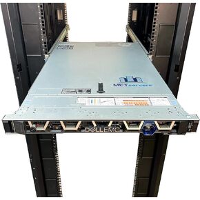 METServers R640 10 Bay SFF 1U Server، 2X Intel Xeon Gold 6262 1.9 جيجا هرتز 24C CPU، 384 جيجابايت (12 × 32 جيجابايت) DDR4 RDIMM، H730، 10x 3.84 تيرابايت SSD، X710/i350 NDC، مجموعة السكك الحديدية متضمنة (متجددة) in Kuwait