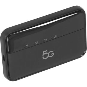 نقطة اتصال محمولة 5G WiFi6 مع فتحة بطاقة SIM نانو، سرعة سريعة، نقطة اتصال WiFi 5G متينة مزدوجة النطاق للسفر، تدعم 16 جهازًا، 10000 مللي أمبير في الساعة، شحن TypeC للمسافرين، أسود، حزمة واحدة in Kuwait