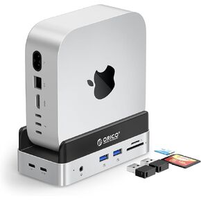 ORICO MiniDock Mac mini M4 Dock Built-in 512GB M.2 SSD for Mac mini M4 and M4 Pro 2024, Laptop Docking Station with 2xUSB A 10Gbps, SD/TF Card Slots, 3.5mm Audio-VSE-512GB in Saudi Arabia