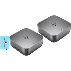 HP 180W G6 Thunderbolt 4 Ultra Dock Port Replicator Bundle w/DKZ Hub (Universal Thunderbolt/USB-C Docking Station, Single Cable for Charging, Data Transfers to Any Brand Laptop) 9X481UT#ABA in Saudi Arabia