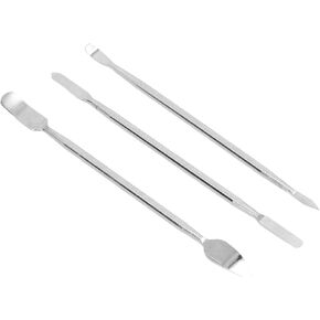 CHICIRIS Metal Spudger Pry Tool Kit Durable for Mobile Phone Tablet Laptop Repair and Disassembly for Technicians Steel Silver 3Pcs in Kuwait