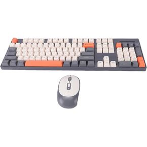 Wireless Keyboard and Mouse Combination, 2.4G Ergonomic Keyboard for Typing, Unique and Mouse Combination with Clear Characters, Intelligent Sleep Mode (Type 1) in Kuwait