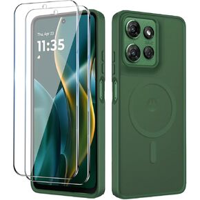 حافظة لهاتف Motorola Moto G 2025/2026 شفافة، حافظة هاتف مغناطيسية Moto G Play 2026 مع واقي شاشة X2 [متوافق مع MagSafe]، غطاء شفاف نحيف مقاوم للصدمات لهاتف Moto G 2025/2026 in Kuwait