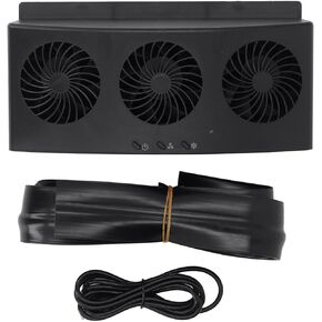 Car Exhaust Fan USB Powered 3 Fan Car Radiator Ventilation System for Odor Removal Heat Dissipation in Vehicles ABS Material in Saudi Arabia