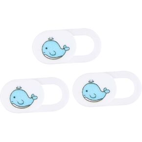 3pcs Whale Pattern Webcam Cover Slide Ultra-Thin Privacy Protection for Laptop Desktop and Tablet Easy to Use Peeping Adhesive Design Blue Whale in Saudi Arabia