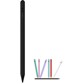 قلم شاشة عالمي لشاشات اللمس، متوافق مع Samsung Galaxy Tab A11/A11+A9/A8/A7، iPad، iPhone- Android/iOS/Windows، قلم سعوي للرسم وتدوين الملاحظات (أسود) in Kuwait
