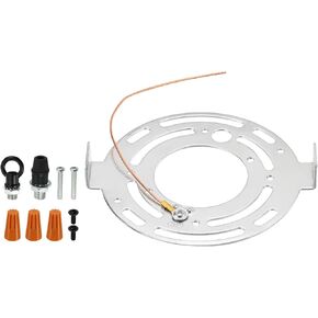 PATIKIL 105mm Round Ceiling Light Plate Kit, 1 Set Light Fixture Mounting Bracket Plate Steel Crossbar Hardware for Pendant Lamp Chandelier in Saudi Arabia