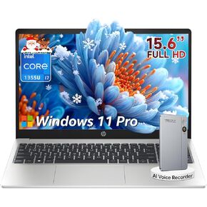 HP Laptop 250 G10, 13th Gen Intel i7-1355U (10-Core, Up to 5.0GHz), 15.6" FHD Display, 16GB RAM, 512GB SSD, Numeric Keypad, Webcam, Windows 11 Pro, WiFi 6, Bluetooth, for Business & Student in Kuwait