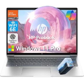 HP ProBook 465 G11 16" Business Laptop, AMD Ryzen 7 7735U (Beats Ultra 7 165U), AMD Radeon 680M, Fingerprint, Backlit KB, Copilot AI, FHD+ IPS Display, Wi-Fi 6E, Win 11 Pro(32GB DDR5 | 1TB SSD) in Kuwait