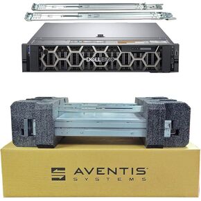 خادم Dell PowerEdge R740 2U Rack Server، Dual Xeon 6148 2.40 جيجا هرتز، 256 جيجا بايت DDR4، 30.72 تيرابايت SSD، RAID، طاقة مزدوجة، iDRAC، مجموعة السكك الحديدية، Server 2022 Standard، عبوة خادم الرغوة (متجددة) in Kuwait