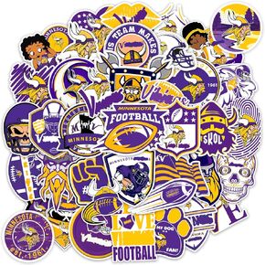 مجموعة ملصقات مينيسوتا مكونة من 110 قطعة - ملصقات لكرة القدم والرجبي فايكنغ لزجاجة المياه والكمبيوتر المحمول والسيارة والخوذة وسجل القصاصات - هدايا مينيسوتا من الفينيل المقاوم للماء للأطفال والمراهقين والبالغين in Kuwait