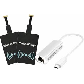 Wireless Charging Adapter Type C Wireless Charging USB C to Ethernet Adapter RJ45 to USB-C in Kuwait