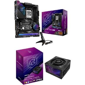 اللوحة الأم ASRock X870 Riptide WiFi AM5 + حزمة PG 1000G ATX3.1 PSU: Ryzen 9000/8000/7000 Ready، PCIe 5.1، Wi-Fi 7، USB4، 1000W Gold Power in Kuwait