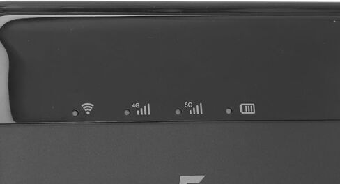 نقطة اتصال محمولة 5G WiFi6 مع فتحة بطاقة SIM نانو، سرعة سريعة، نقطة اتصال WiFi 5G متينة مزدوجة النطاق للسفر، تدعم 16 جهازًا، 10000 مللي أمبير في الساعة، شحن TypeC للمسافرين، أسود، حزمة واحدة in Kuwait