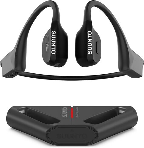 SUUNTO WING - سماعات أذن مفتوحة، توصيل عظمي. مصنوع للرياضة، مقاوم للماء، أضواء السلامة، بلوتوث in Saudi Arabia