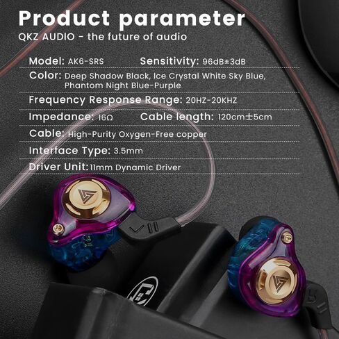 سماعات أذن سلكية للألعاب داخل الأذن، سماعات رأس HiFi للألعاب داخل الأذن، سماعات أذن سلكية بصوت جهير عميق مع محرك ديناميكي 1DD 10 مم، IEM لمكالمات الفيديو وألعاب الموسيقى (أرجواني) in Kuwait