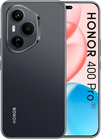HONOR 400 Pro ثنائي شرائح الاتصال، ذاكرة تخزين داخلية 512 جيجابايت + ذاكرة وصول عشوائي سعتها 12 جيجابايت (GSM فقط | بدون CDMA) هاتف ذكي 5G مفتوح من المصنع (أسود منتصف الليل) - الإصدار العالمي in Kuwait