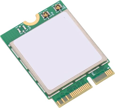 WiFi 7 Wireless Network Card, RTL8922AE Chipset Band 2.4GHz 5GHz up to 6338Mbps 5.4 M.2 Adapter, with OFDMA MU MIMO Dual 8dBi Antenna, for Desktop PC Laptop in Saudi Arabia