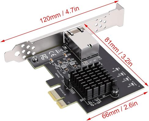 بطاقة شبكة Yunseity PCIe 4.0 بسرعة 10 جيجابت في الثانية، ومحول جيجابت إيثرنت لوحدة التحكم RTL8127AT مع زمن وصول منخفض لخادم سطح المكتب ومركز بيانات NAS in Kuwait