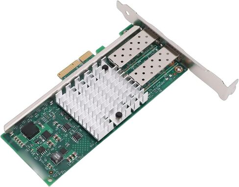بطاقة شبكة ألياف بصرية بسرعة 10 جيجابت في الثانية من Pomya محول إيثرنت مزدوج SFP PCIe x4، شريحة 82599ES، متوافقة مع أنظمة خادم Linux VMware ESXi in Kuwait