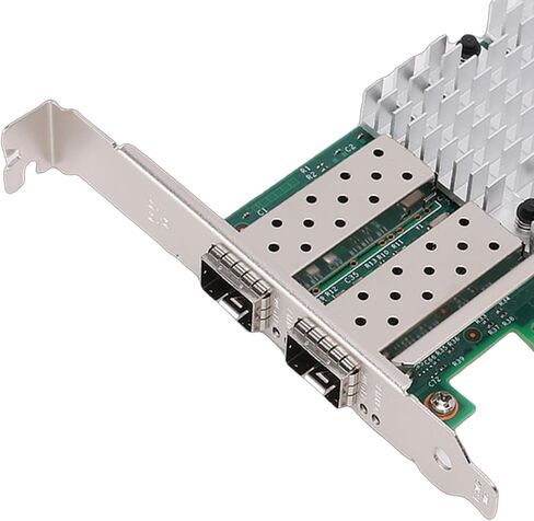 بطاقة شبكة ألياف بصرية بسرعة 10 جيجابت في الثانية من Pomya محول إيثرنت مزدوج SFP PCIe x4، شريحة 82599ES، متوافقة مع أنظمة خادم Linux VMware ESXi in Kuwait