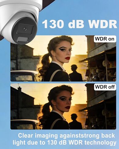 DS-2CD2387G2H-LIU 2.8 مم، كاميرا Hik Acusense 4K 8MP Color-Vu PoE IP Dome Security في الهواء الطلق مع ألوان كاملة 24/7، ضوء هجين ذكي، اكتشاف الإنسان/المركبة، 130 ديسيبل WDR، IP67، تعمل مع iVMS-4200 in Kuwait